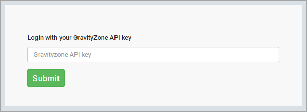 Microsoft Windows Defender ATP onboarding page - Submit API key